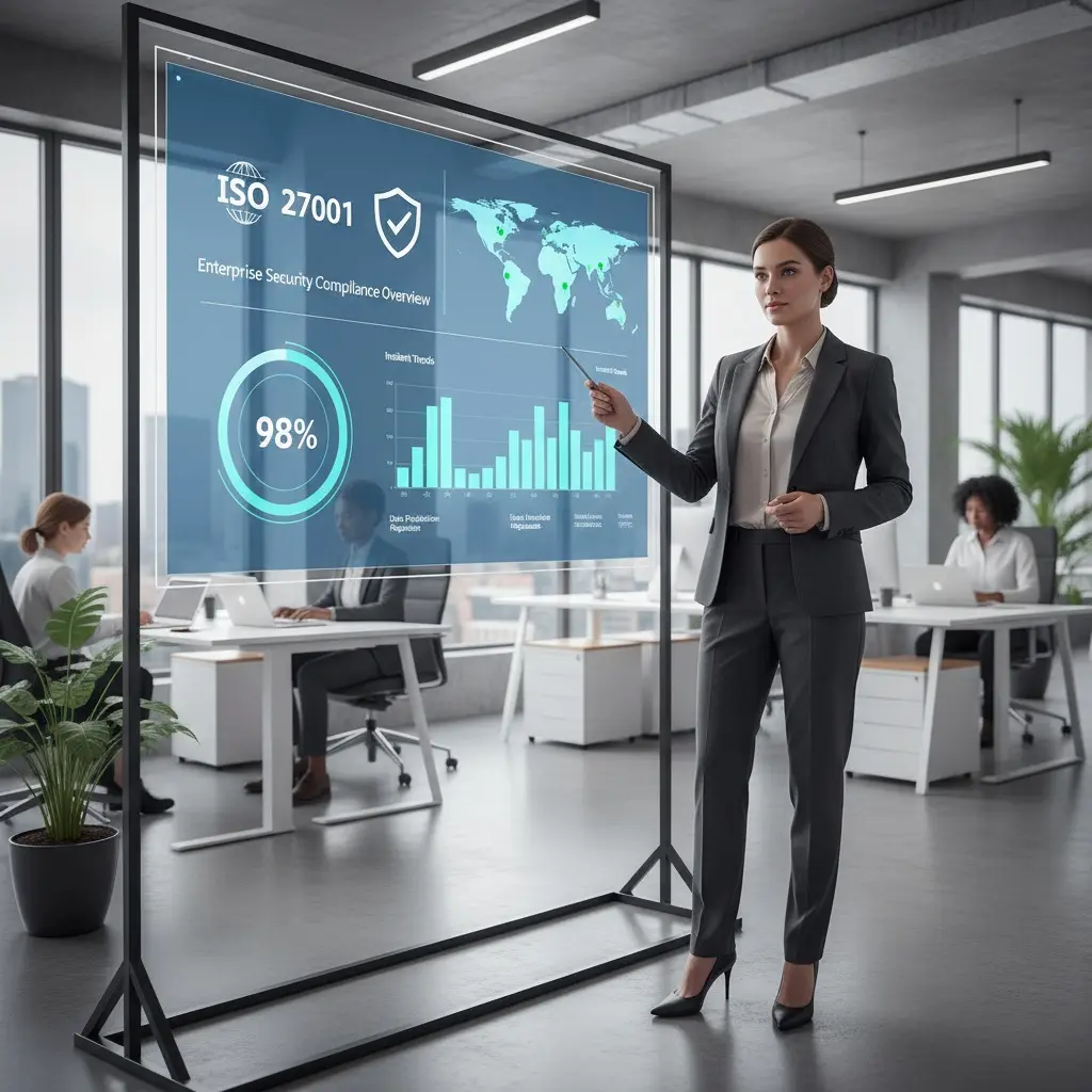 Enterprise Projektmanagement Enterprise Projektmanagement Sicherheit Und Compliance Dashboard Iso 27001 Dsgvo