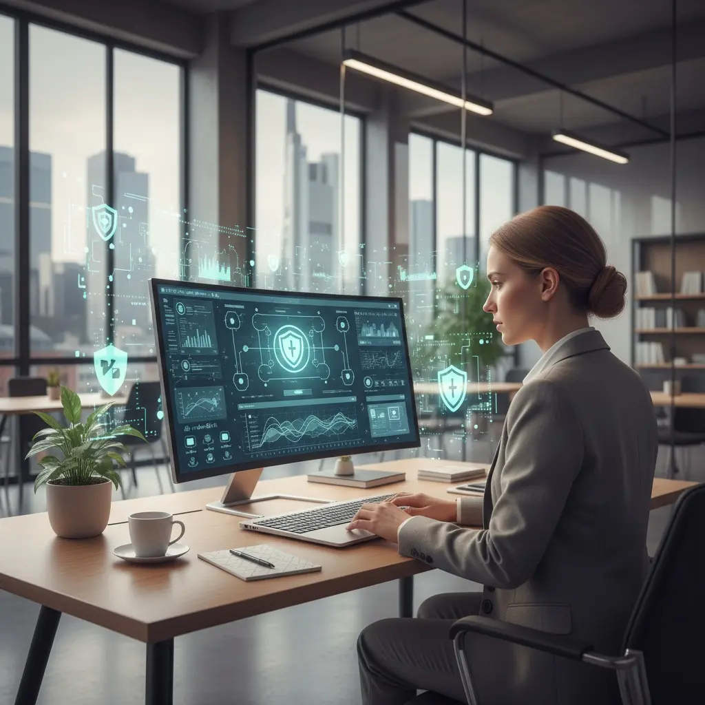 Enterprise Projektmanagement Moderne Technologie Und Datensicherheit.