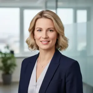 Enterprise Projektmanagement Frau In Professioneller Kleidung, Büro